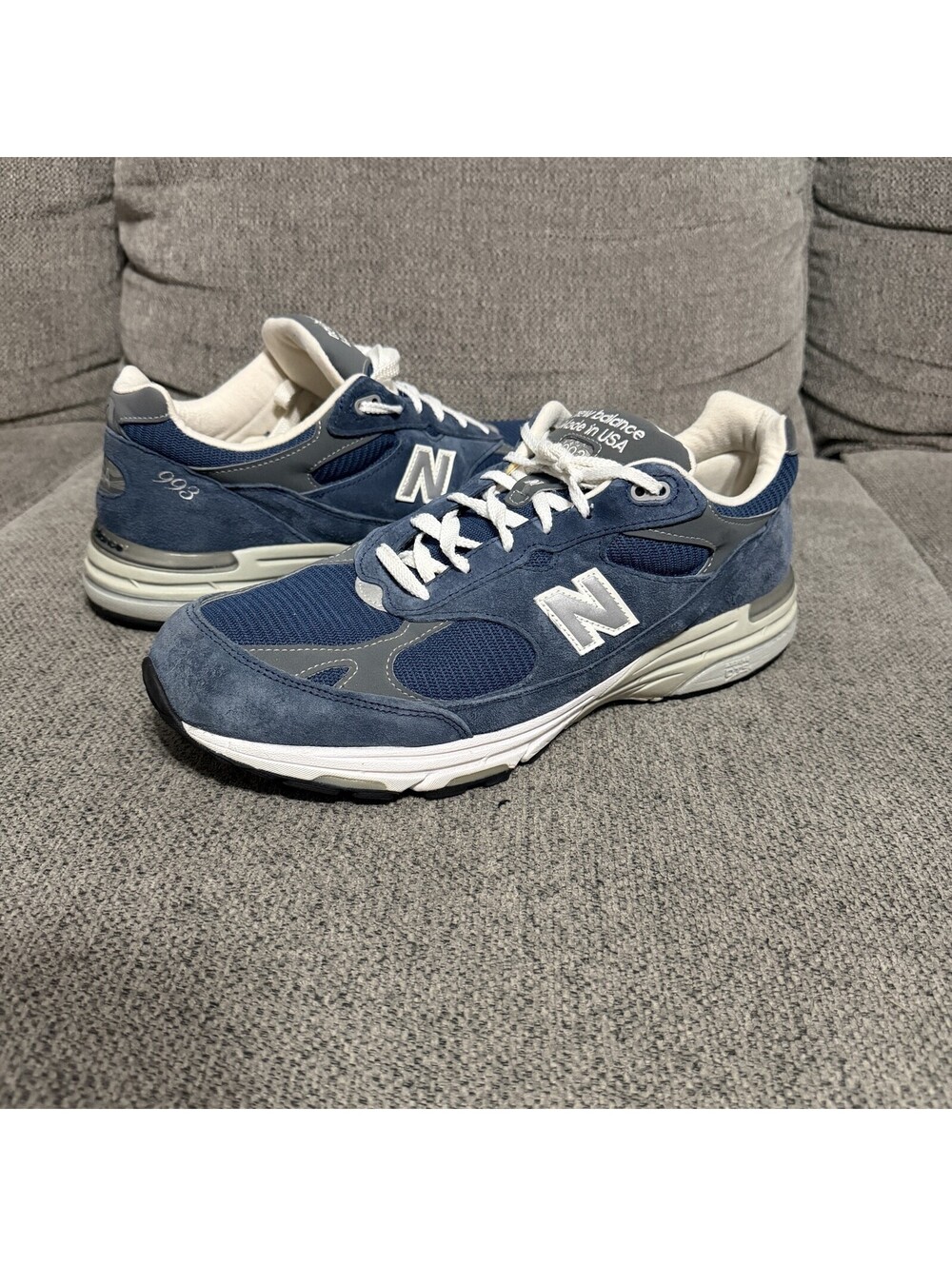 New Balance Shoes Mens Size 14 Blue 993 Made In USA Running Sneaker Athletic
